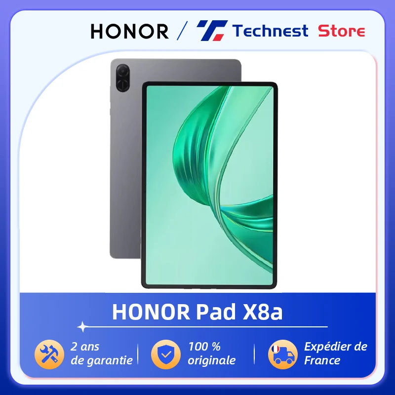 Global Version HONOR Pad X8a 11inch High Refresh Rate Eye Comfort 8300mAh Battery Large-amplitude Quad-speaker Voice Enhancement
