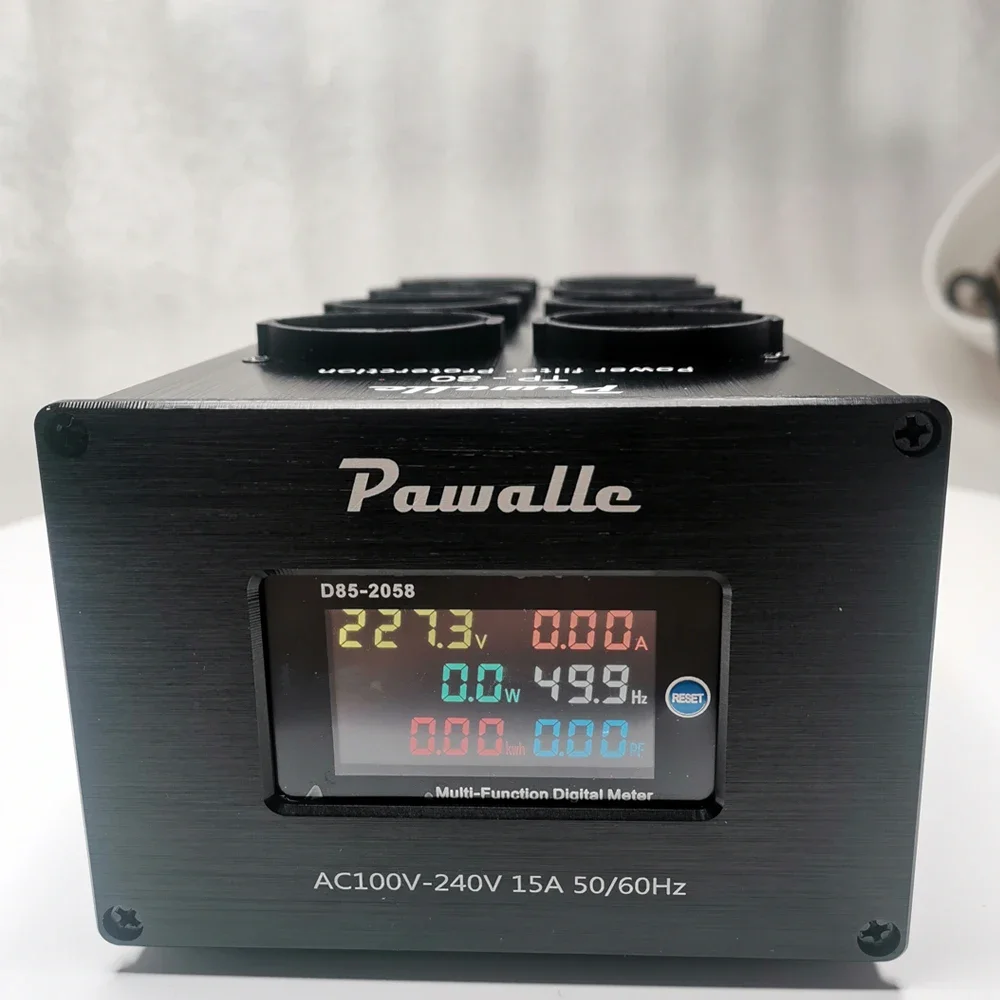 TP80 Audio Noise AC Power Filter Power Regulator Power Purifier Surge Protection with EU Socket Power Board 3000W 15A