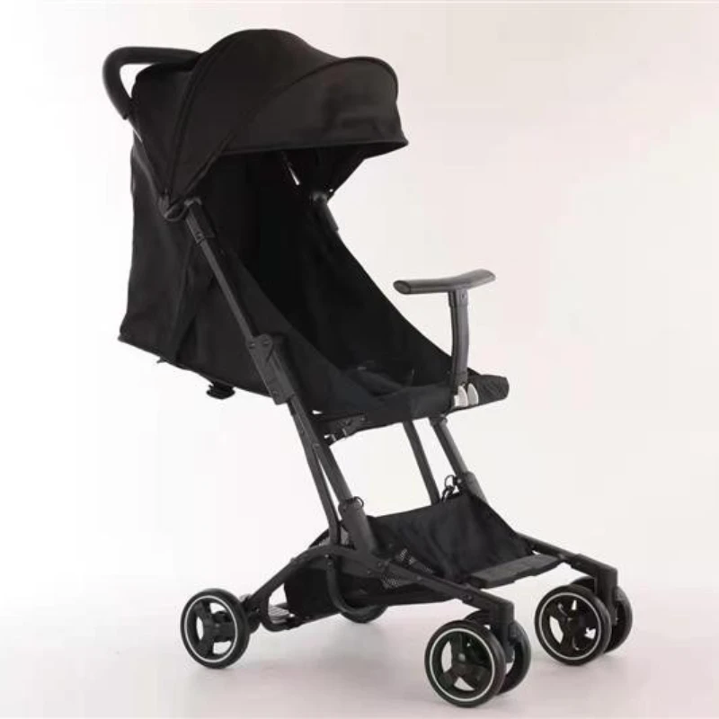 Lightweight Stroller That Can Be Boarded, Four-wheeled Umbrella Stroller, Shock-absorbing, Simple, Ultra-small,foldable Stroller