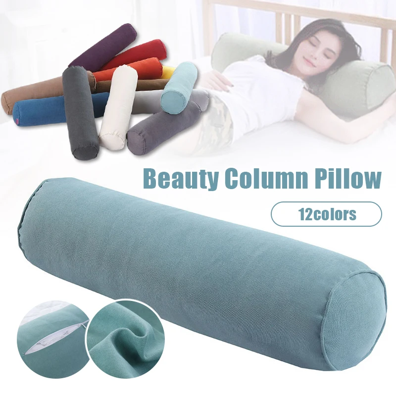 Round Bolster Pillowcase Long Body Support Orthopaedic Nursing Pregnancy Pedicure Beauty Neck Pillow Sofa Cushion Candy Pillow