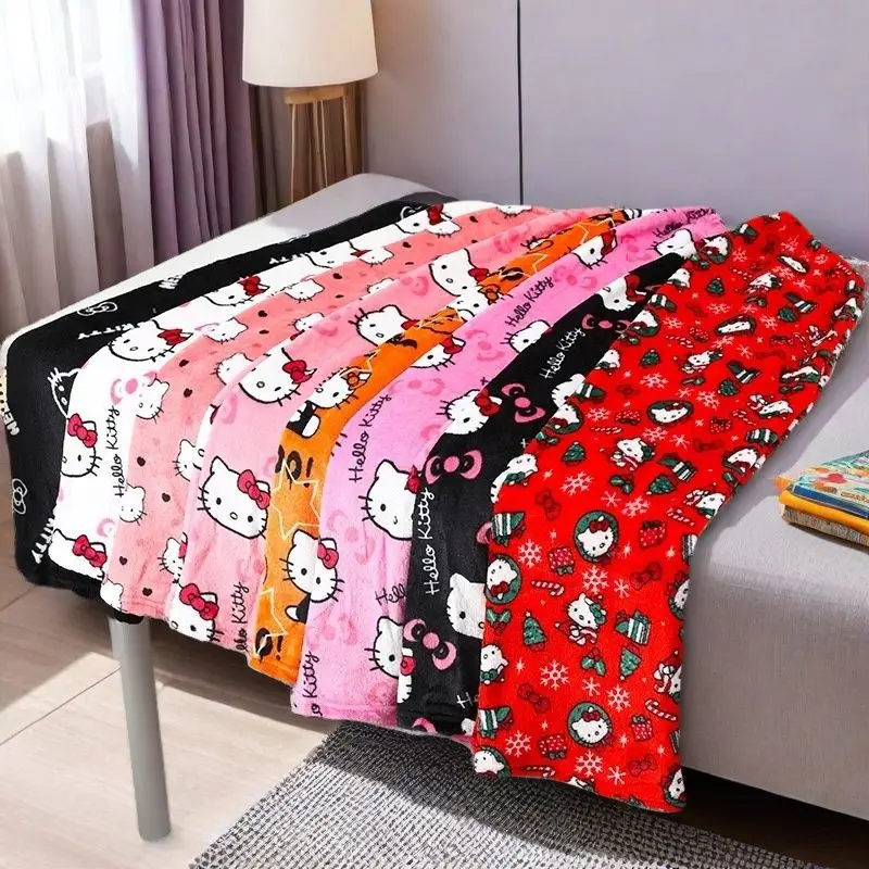 Y2K Hello Kitty pajamas anime women's pajamas cartoon couple walking home pajamas trousers casual homewear