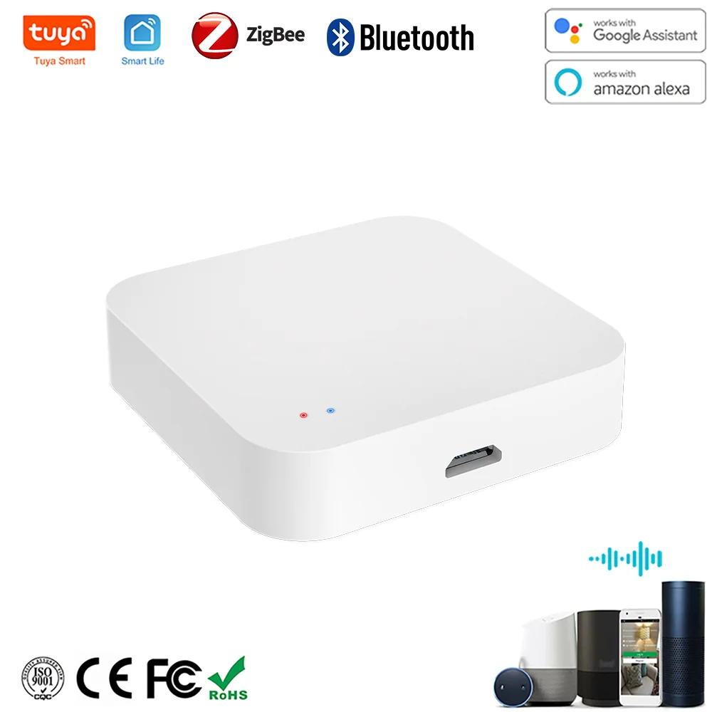 Tuya Zigbee Gateway HUB Wireless Smart Home Bridge Smart Life Remote Control Zigbee Protocol Works With Alexa Google Home