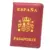 Spanish passport holder/Red (simple)