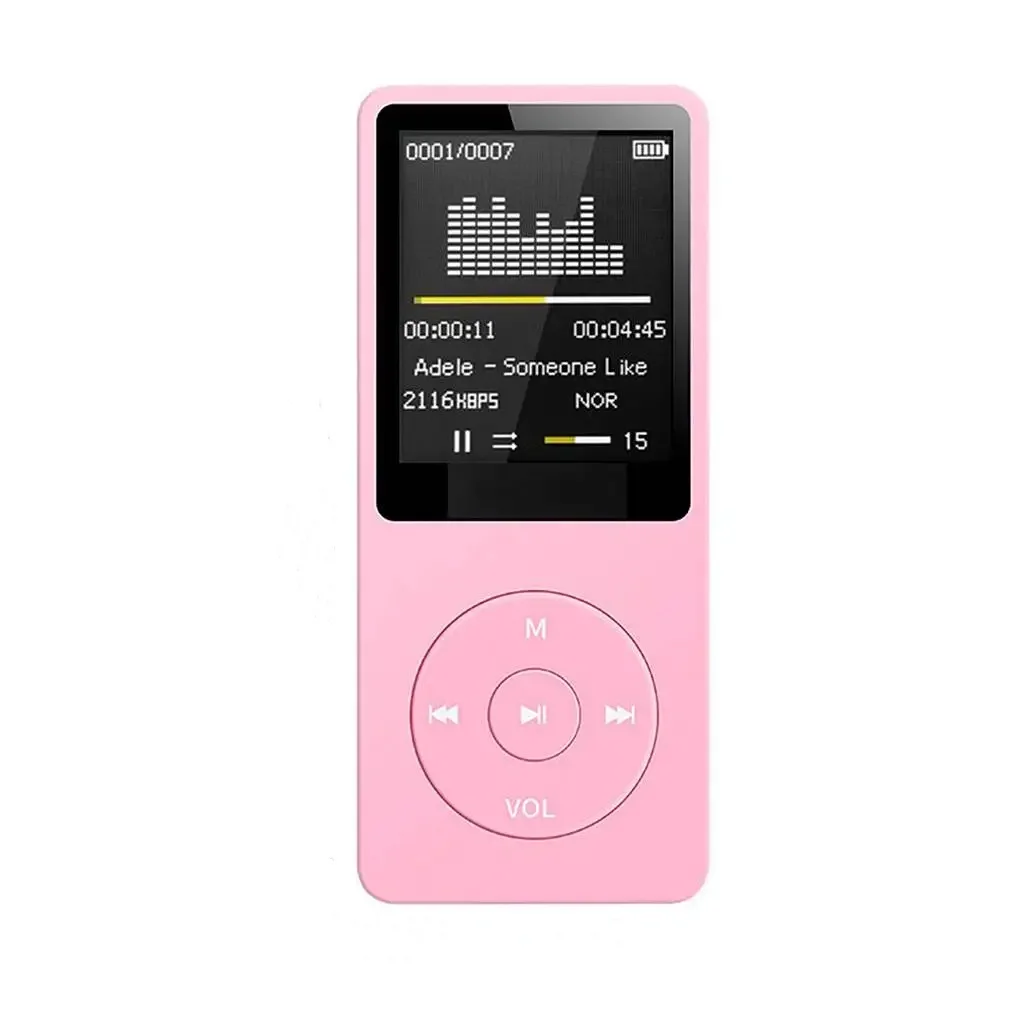 Bluetooth-compatible Mp3 Music Player Lossless Portable Fm Radio External Ultra-thin Student Sports Walkman Mp3 Player Recorder