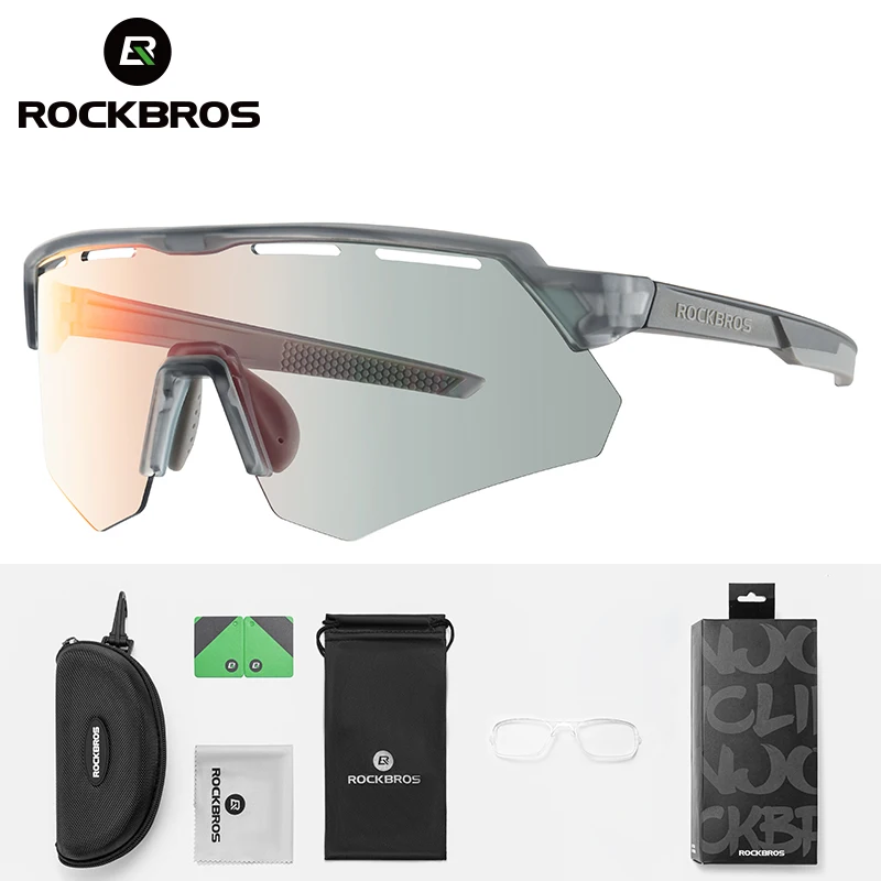 ROCKBORS Bicycle Glasses Photochromic / Polarized Lens Bike Eyewear Sunglasses UV400 Sports MTB Road Cycling Goggles Glasses