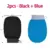 2pcs-Black Blue