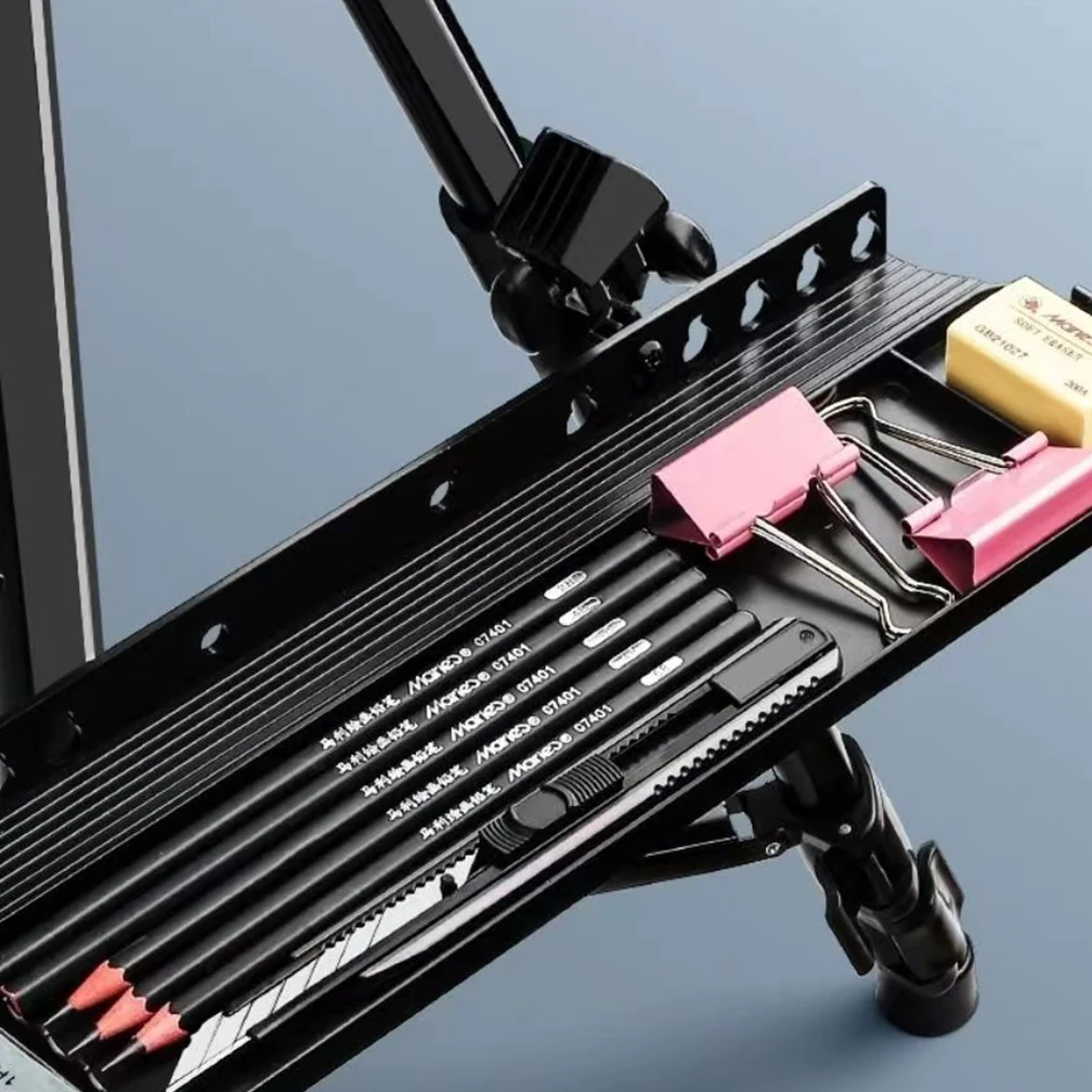 Replacement Sketch Rack Detachable Easel Tray Shelf 35X10CM Storage Easy to Install for Artists Student PP Plastic Support 2Kg