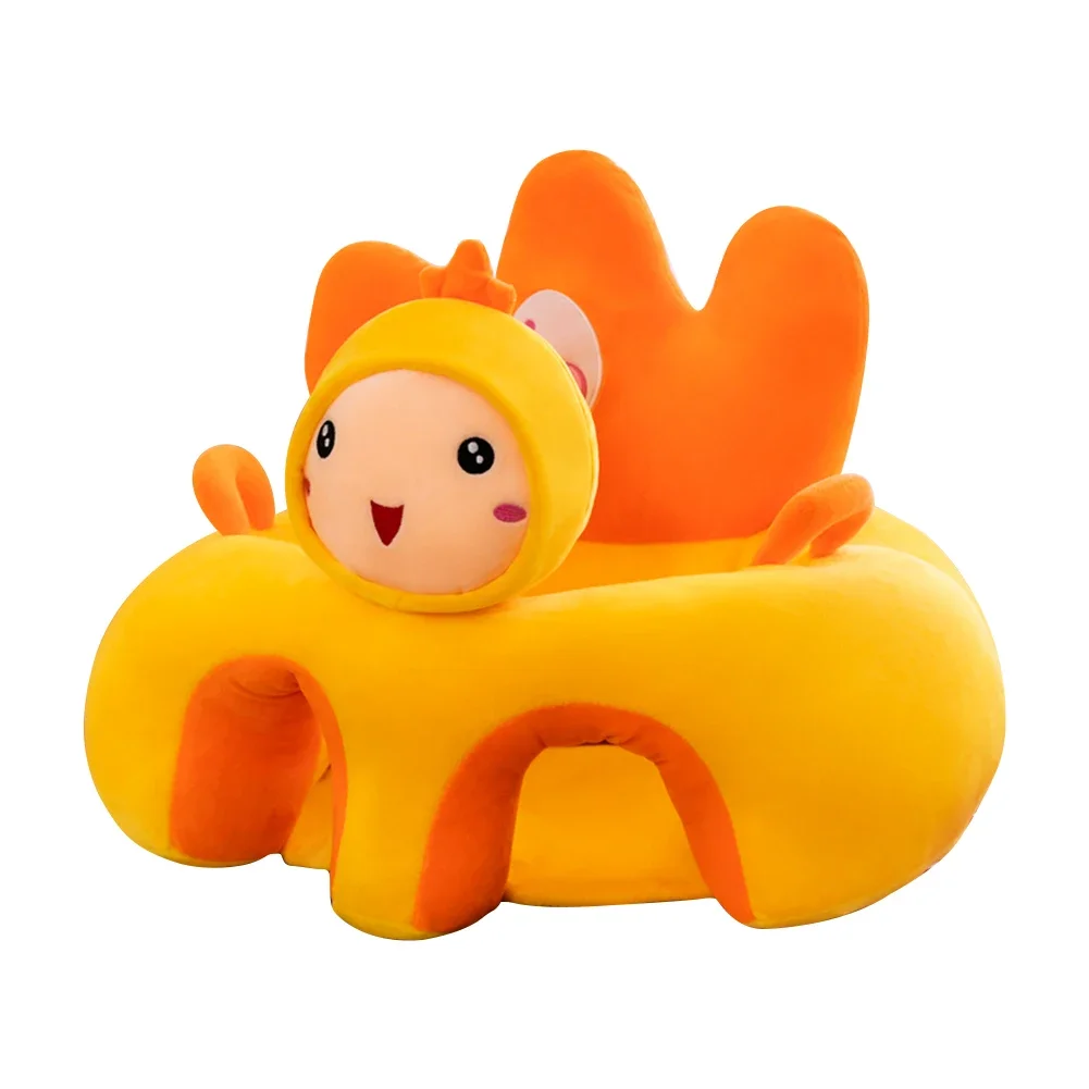 Baby Sofa Support Seat Cover Cartoon Animal Plush Learning To Sit Chair Cradle