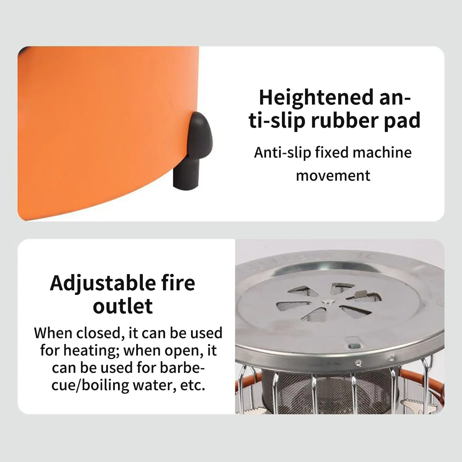 Tent Heater For Camping Portable Outdoor Gas Stove Cooker Tent Heater Stove For Travel Outside Hiking Patio Garage Ice Fishing