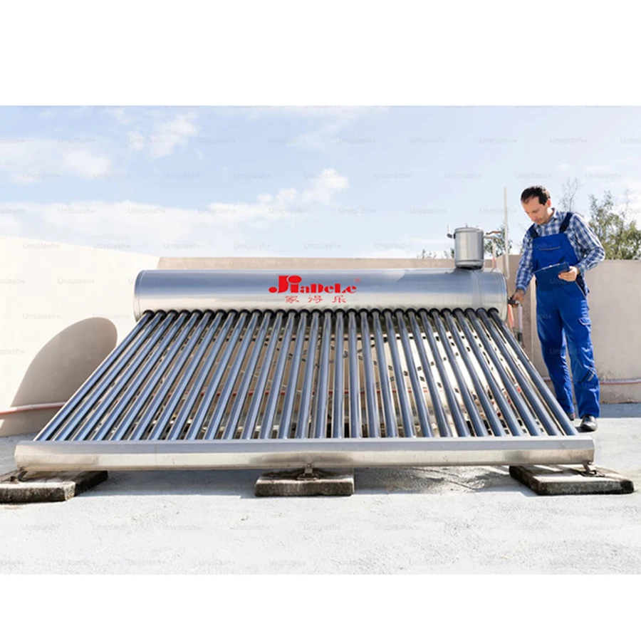 Unpressurized Calentador De Agua Solar Water Heaters 200l Chauffe Eau Solaire Vacuum Tube Water Solar Heater for Home