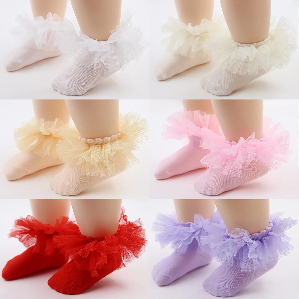 0-24M New Summer Thin Korean Lace Lace Princess Baby Socks Comfortable Elastic Soft Breathable Leg Tights for Girls