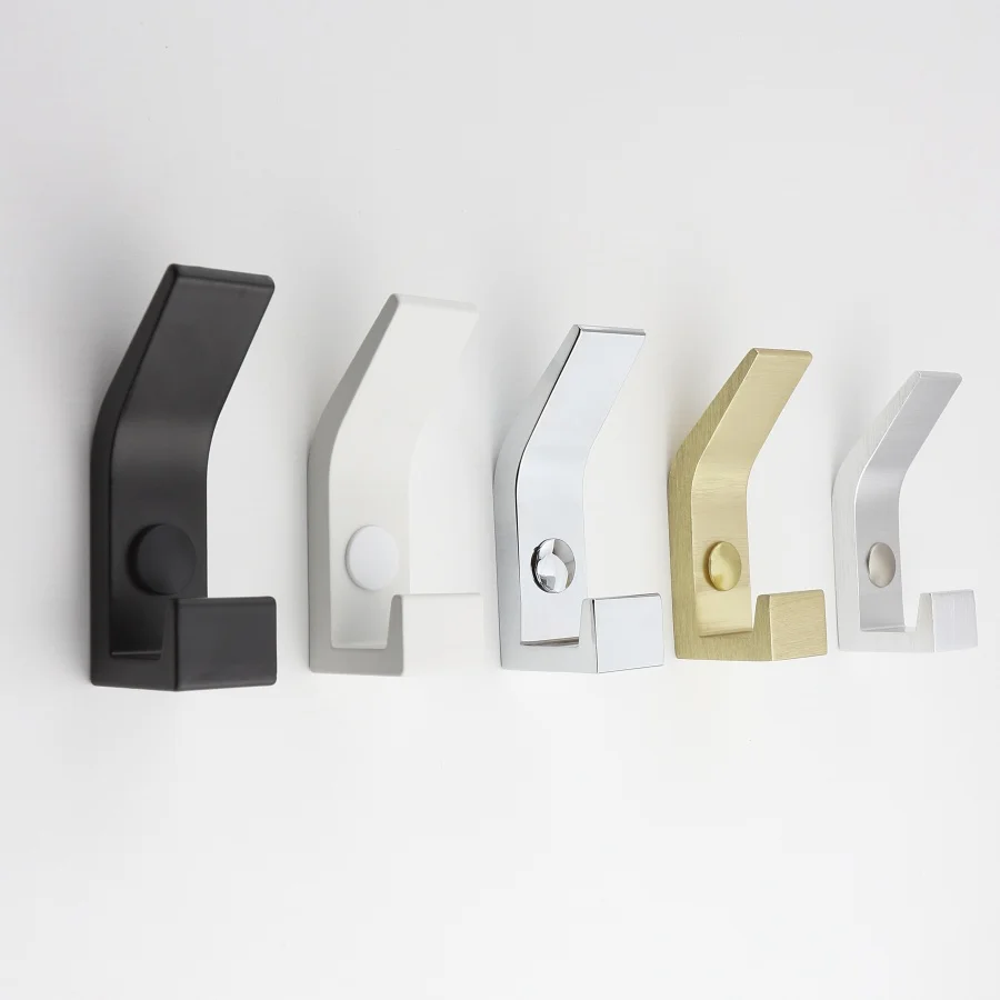 New Luxury Wall Hook Hanging Coat Rack Clothes Hanger Shower Robe Hook With Screws Kitchen Bathroom Towel Hooks