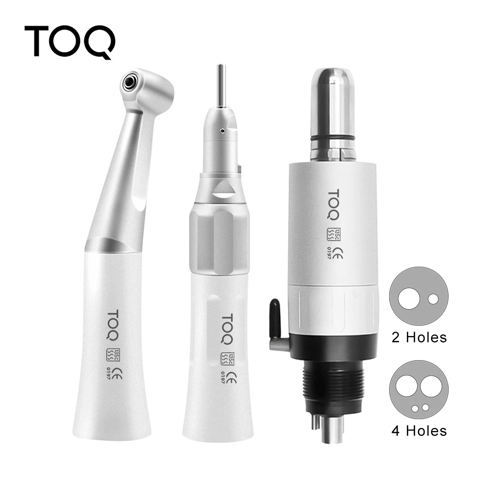 Dental FX Low Speed Handpiece Teeth Polishing Tools Contra Angle Straight Handpiece 2/4Holes Air Motor Kits Dentists Equipment