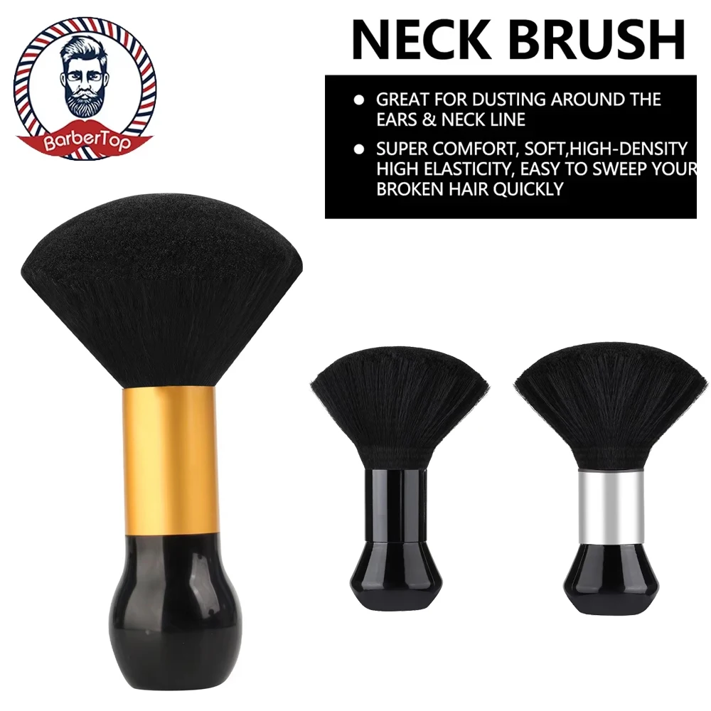 Black Hairdressing Sweeping Neck Hair Cleaning Duster Hair Cutting Brush for Barbershop Hair Cut Brush Tools Barber Accessories