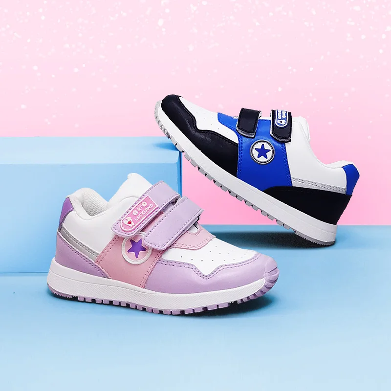 Ortoluckland Girls Children Casual Shoes Kids Orthopedic Sporty Sneakers New Toddler Boys Flat White School Footwear With Insole