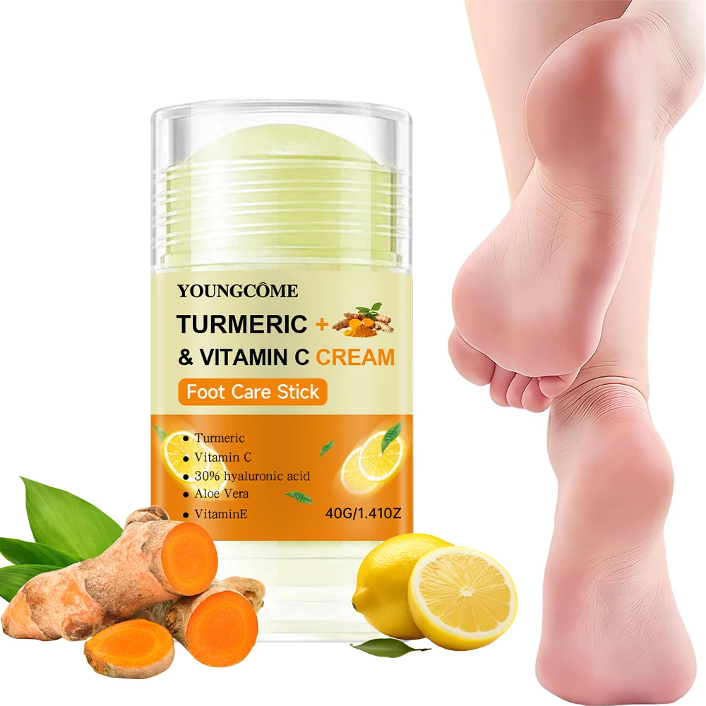 Foot Balm Professional Cracked Heel Repair Balm Stick Moisturizing Foot Balm, Rolls On, No Mess Like Foot Cream or Foot Lotion