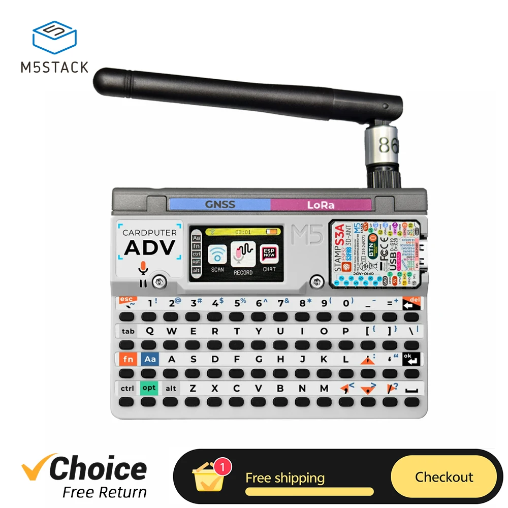 M5Stack Cardputer Adv Kit Cap LoRa1262 LoRa Programmable Card Computer StampS3A IoT Controller Microcontrolle Development Kit