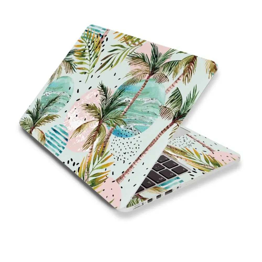 DIY Universal Laptop Stickers Skins A+C Side Waterproof Laptop Decor Vent Holes PVC Notebook Computer Decor Laptop Accessories