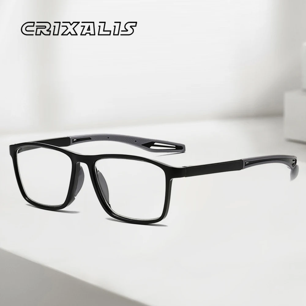 CRIXALIS Fashion Square Reading Glasses For Men And Women TR90 Frame Eyeglasses Unisex +1.0 +1.25 +1.5 +1.75 +2.0 + 2.25 +2.5