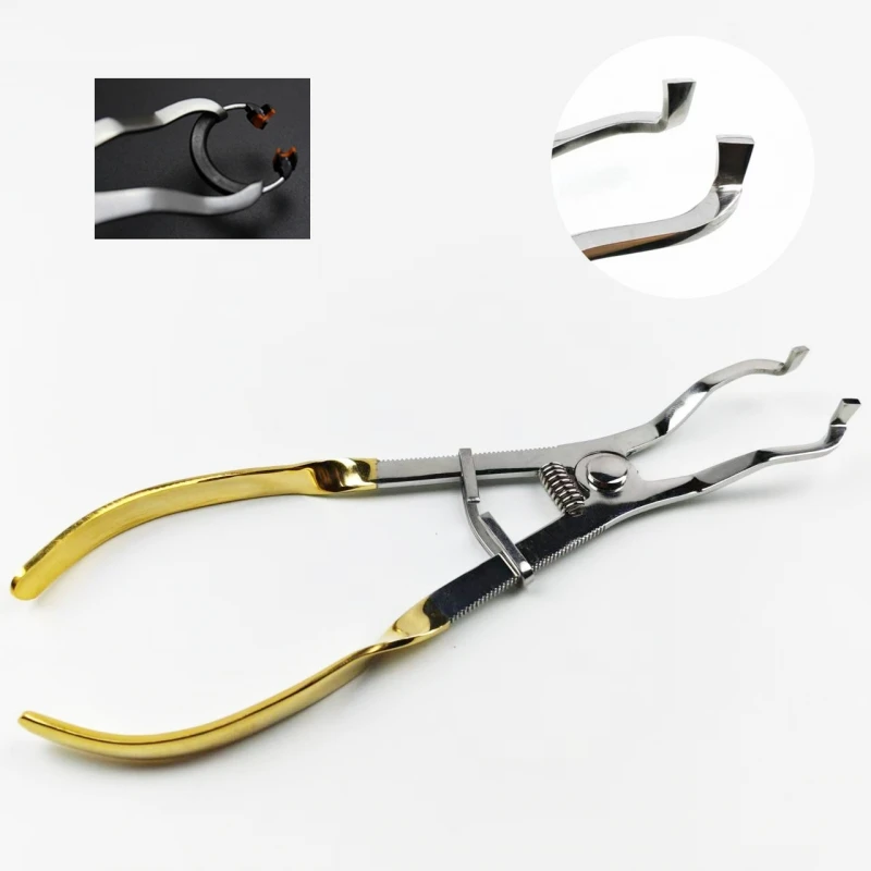 1pc Dental Sectional Matrix Plier Stainless Steel Metal Matrics Band Forming Clip Placement Resin Clamping Ring Forceps