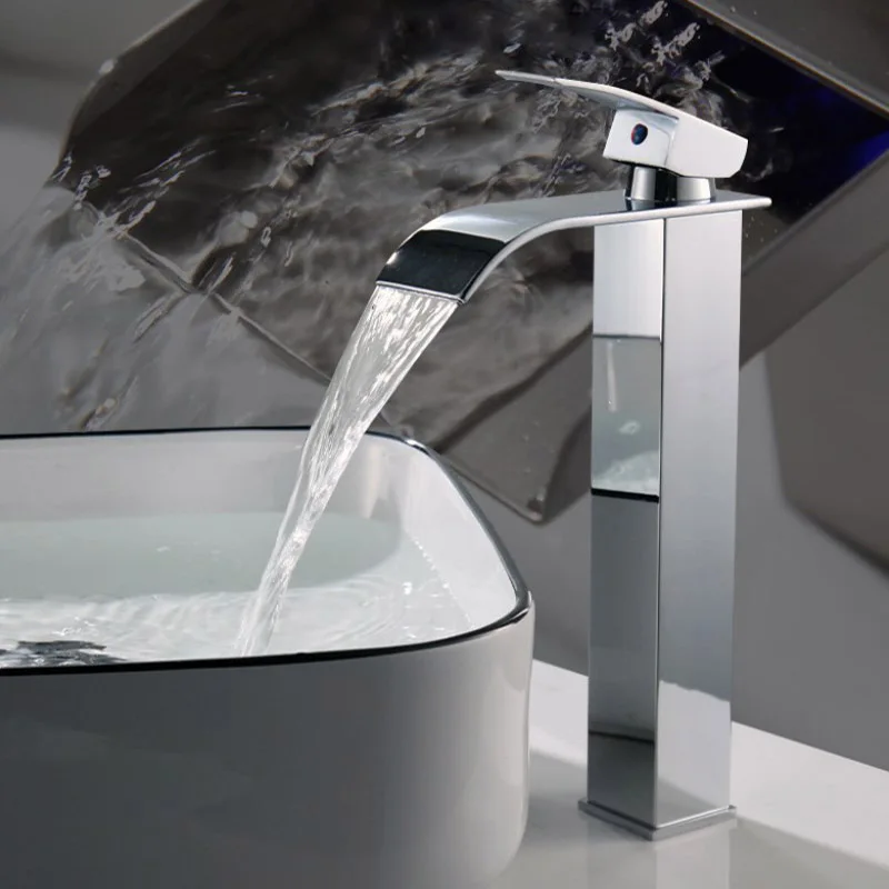 Stainless Steel Household Waterfall Faucet Bathroom Toilet Faucet Hot And Cold Dual-use Basin Faucet Wash Basin