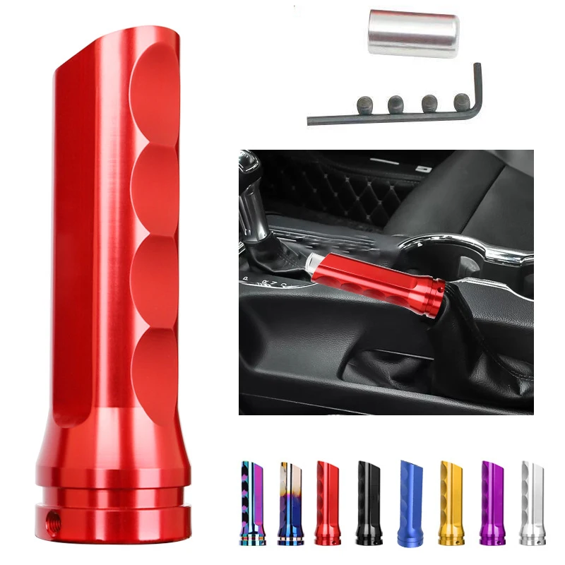 Car Modification Handbrake Handle Cover Universal Aluminum Alloy Handbrake MOMO Handbrake Handle Modification Set of 8 Colors