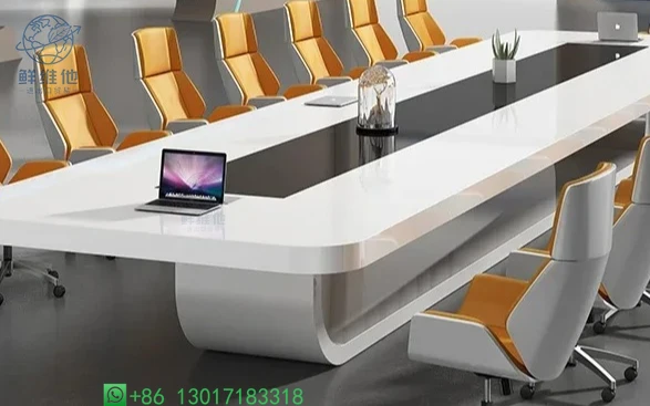 Multiple Sizes Available Training Office Desk Minimalist Modern Style Conference Table for Meeting Room Seminar Negotiation