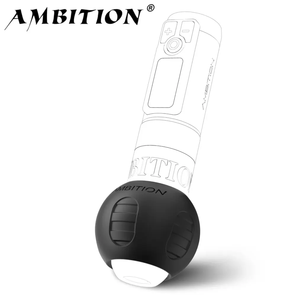 Ambition 54mm Tattoo Machine Pen Grip Cover Food Grade Silicone200℃ High Temperature Clean for 32-34mm Size Grip Tattoo Machine