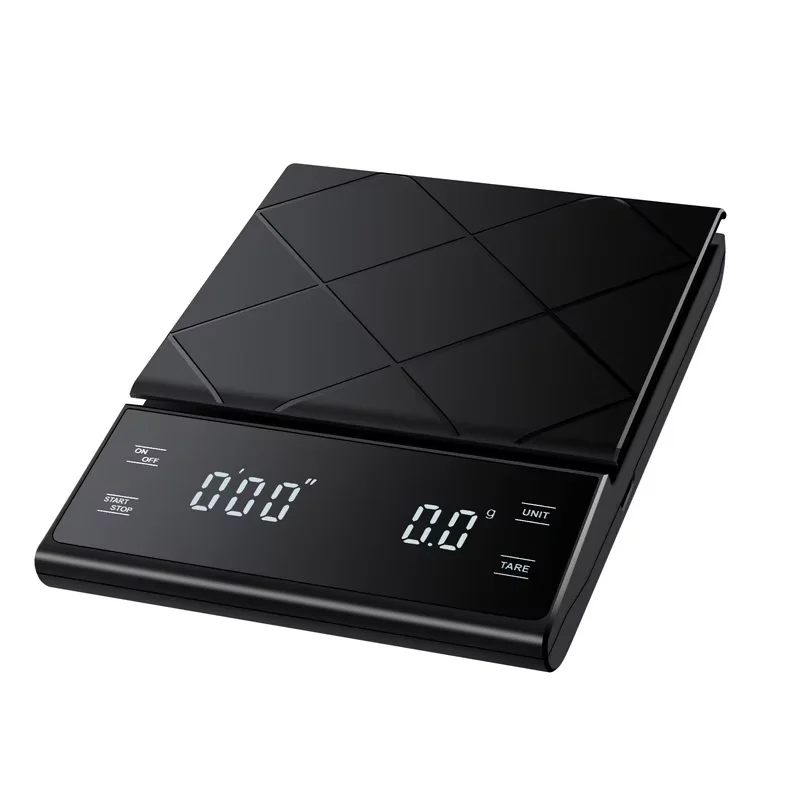 Smart Coffee Electronic Scale High Precision Digital Timing LCD Scale 3kg/0.1g Coffee Balance Measuring Weight Scale for Kitchen