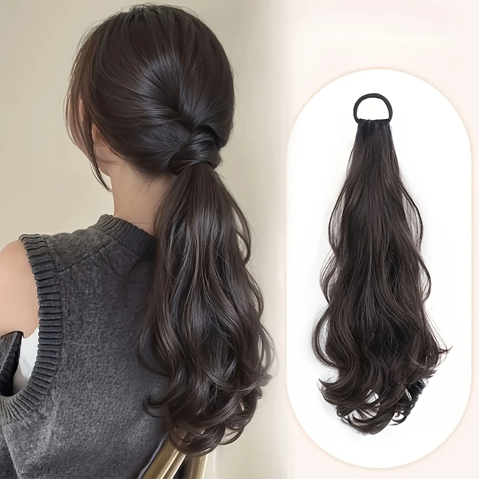 Synthetic Ponytail Extension Heat-Resistant Fiber Natural-Looking Layered Ponytails for All Ethnicities Ponytail Hair Extensions