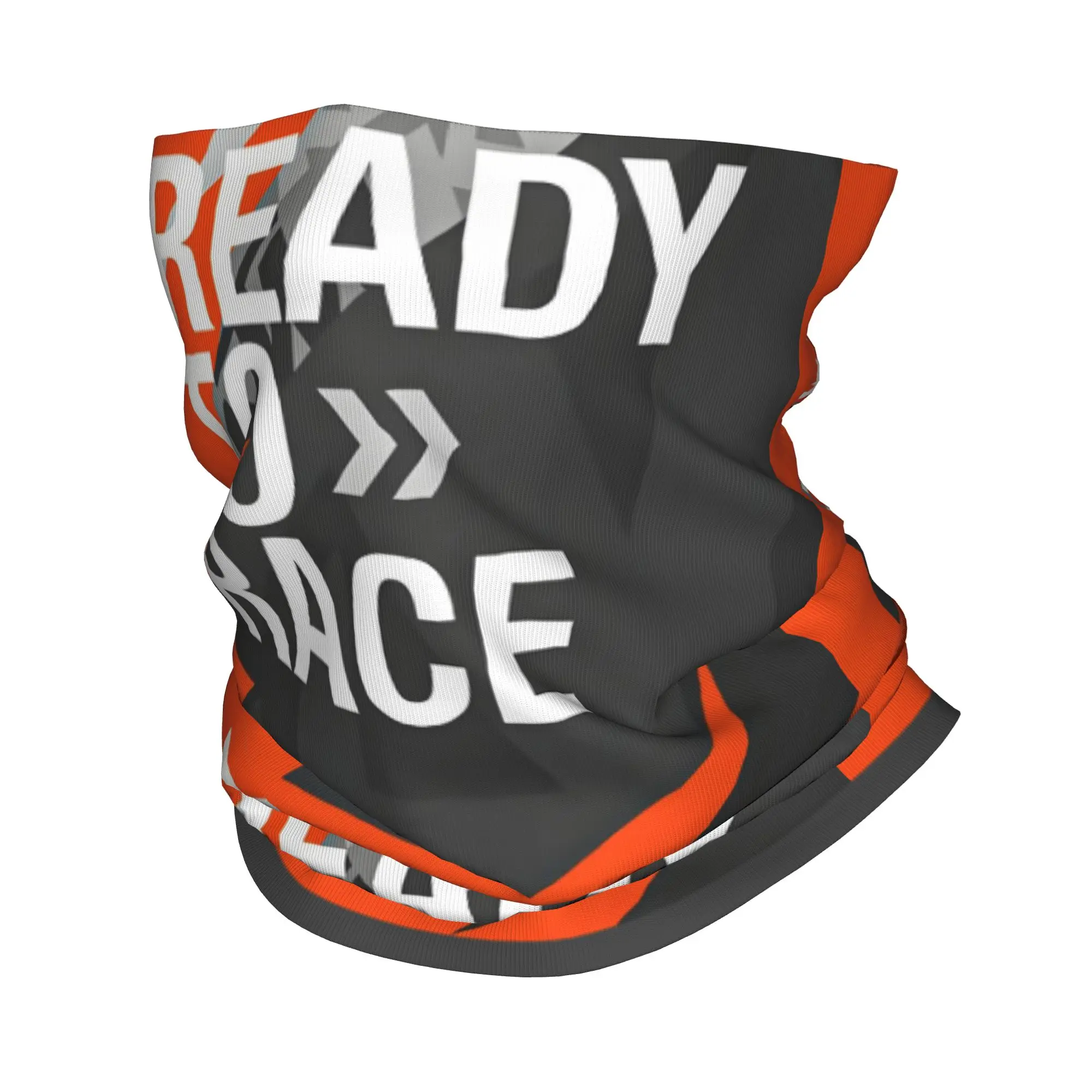 Custom Ready To Race Logo Neck Gaiter Men Women Windproof Winter Motorcycle Riding Bandana Scarf for Cycling