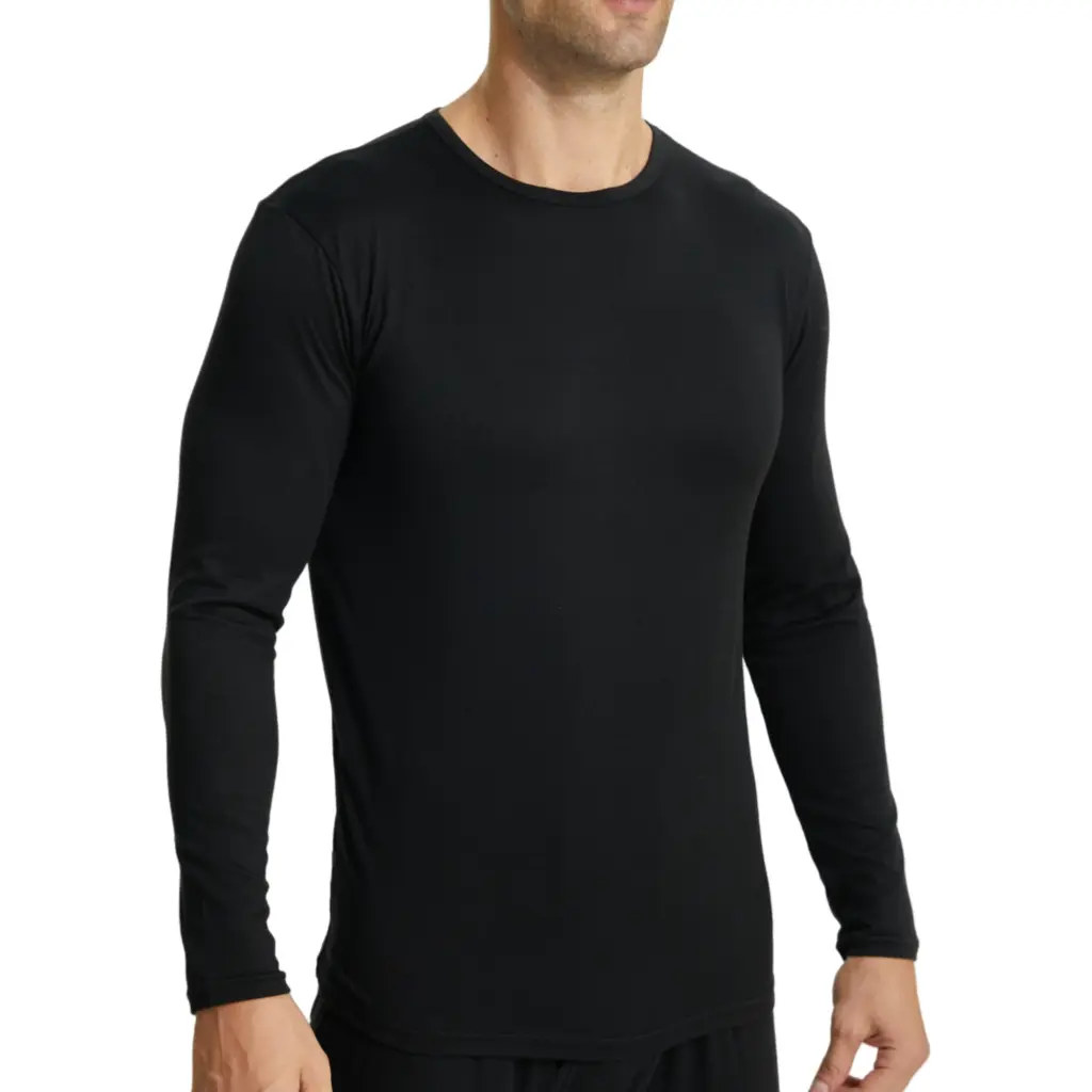 Thermal Shirts for Men Crewneck Long Sleeve Thermal Undershirt Men Base Layer Cold Weather Thermals
