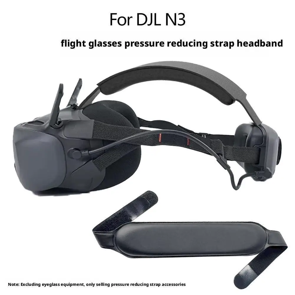 For DJI Goggles N3 PU Leather Cushioned Headband Strap With Pressure Relief Comfortable Fit For DJI N3 Accessories