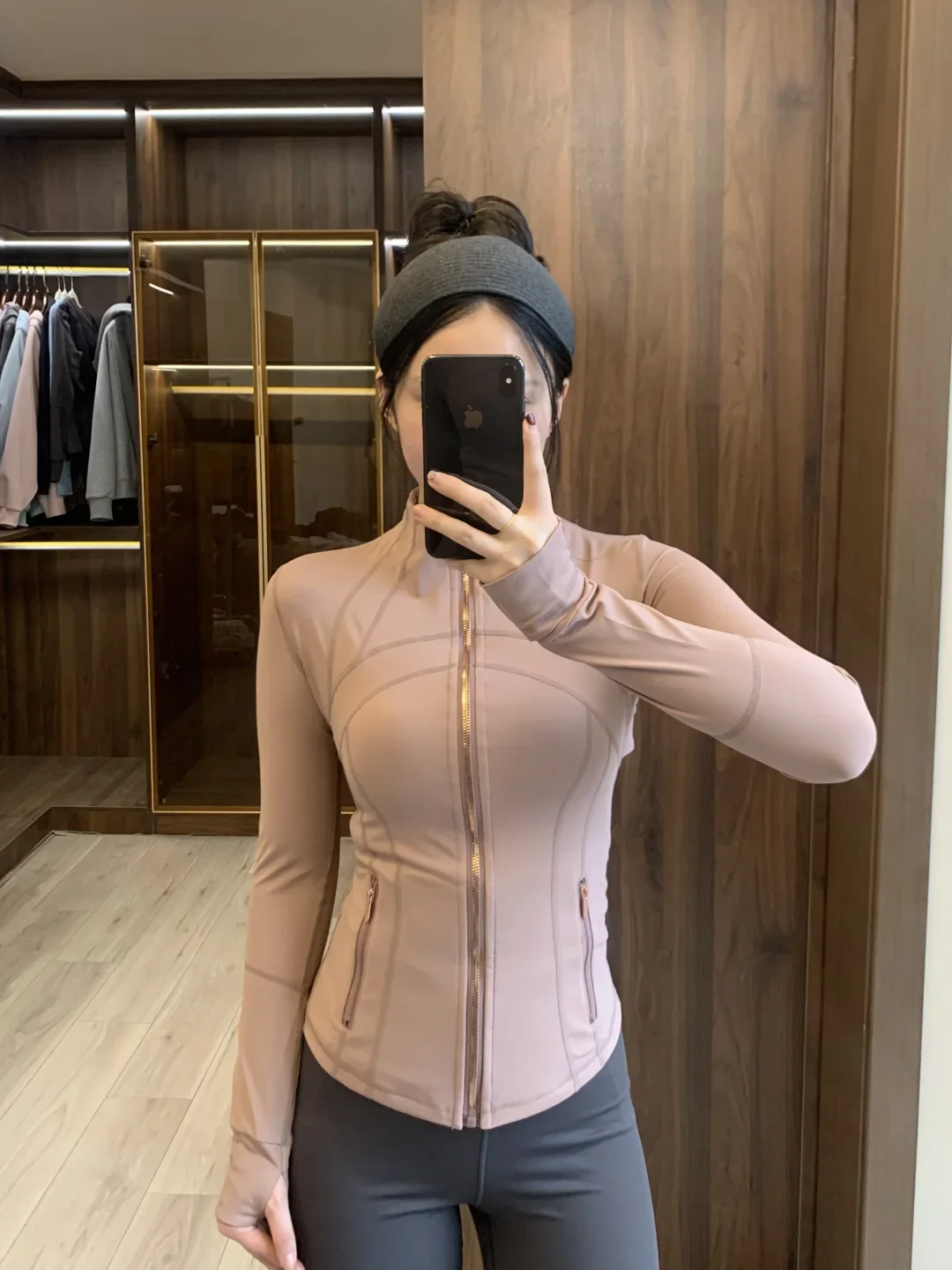 LULU FLORA New version of gold zipper slimming jacket yoga stand up collar jacket slim fit quick drying sports thin version