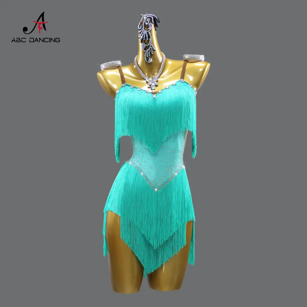 Latin American Dances Prom Dress 2026 Girls Sexy Short Costume Party Clothes Dancewear Carnival Womens Ballroom Performance Suit