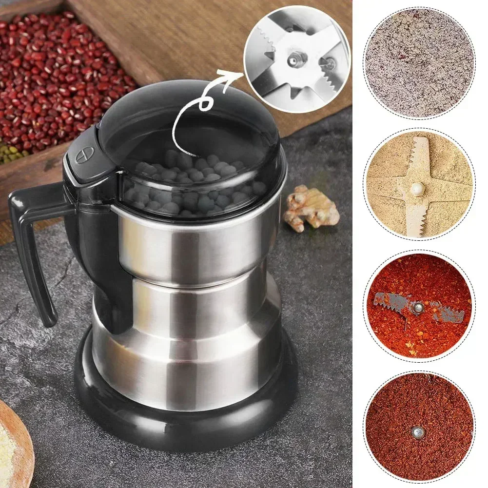 Multifunction Stainless Steel 600/300ml Electric Grinder Spices Mill Cereal Grains Grinder Machine Electric Coffee Beans Grinder