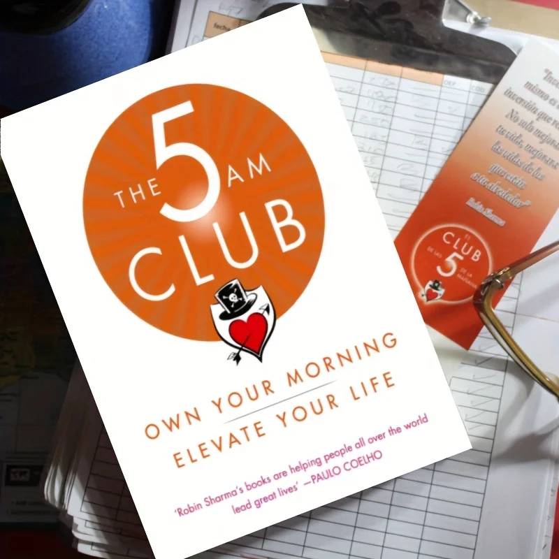 555 AM Club Morning Guide Inspirational Paperback Book: The 5 AM Club-Step-by-Step Guide to Morning Control & Personal Growth,