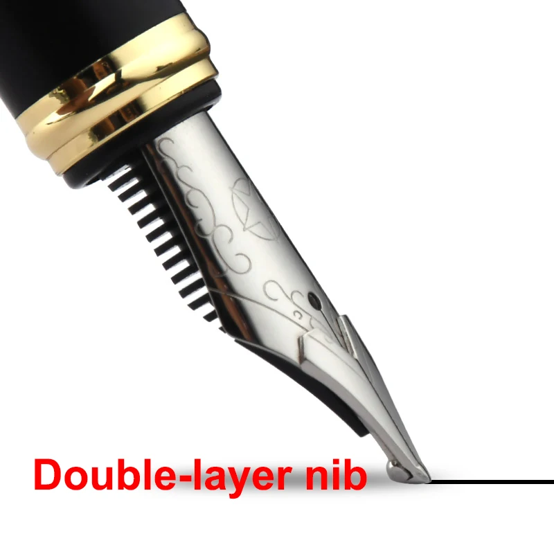 Luxury Hand-made Grinding Rounded Polished Thick Fountain Pen 2.5MM Nib Double-layer Long Blade Nib Practice Writing Pen