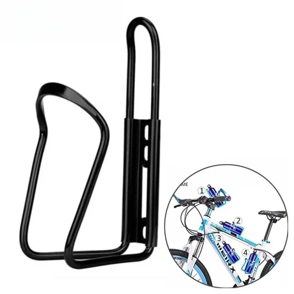 Aluminum Alloy Bike Water Bottle Holder - Durable Cage Mount for Mountain and Folding Bikes, Easy Access Drink Solution