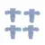 4pcs blue