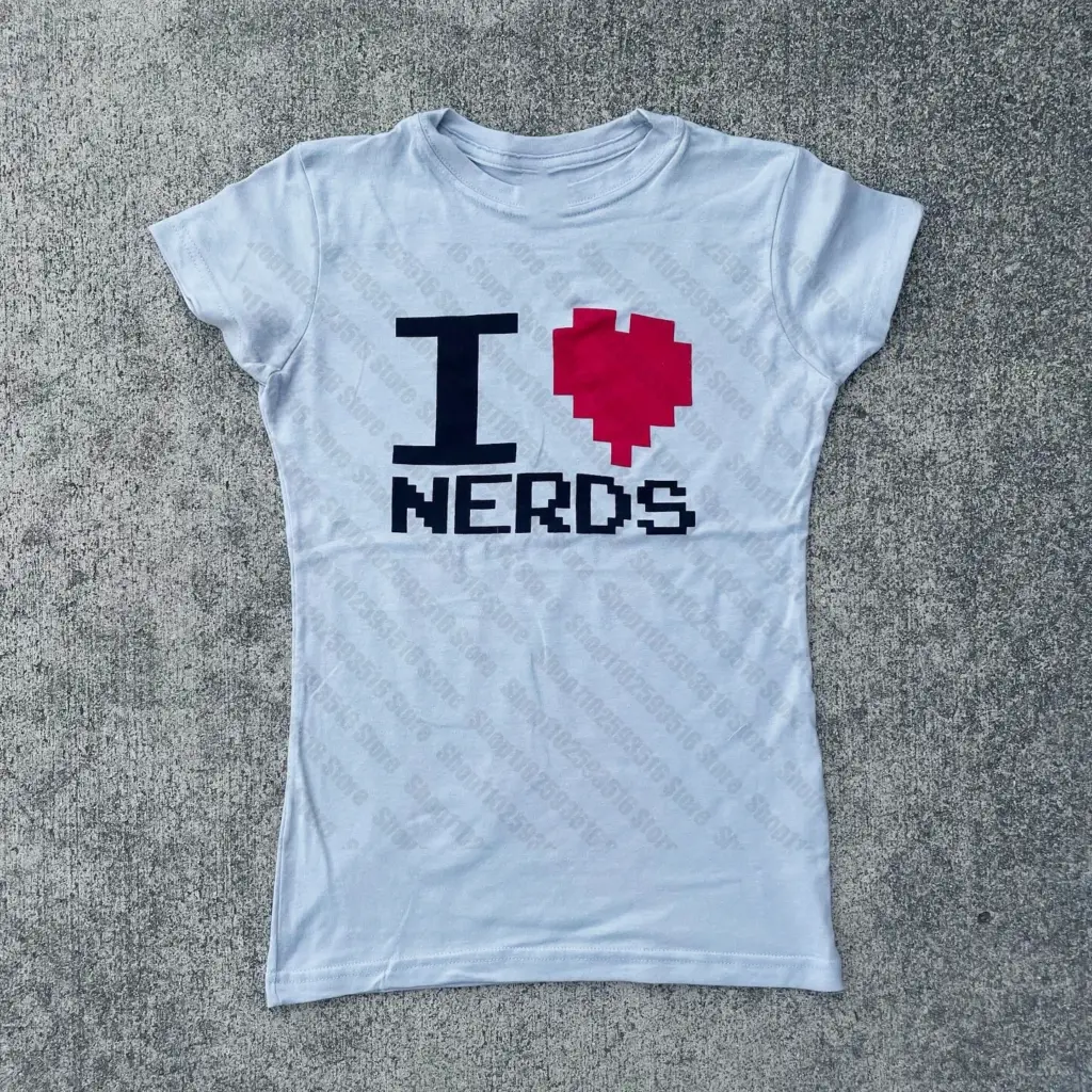 Kpop Kawaii 2000s Clothes Y2k Kitty Woman Clothing Crop Top Women 90s Clothes Vintage Graphic Tees Y2k Tops Shoujo Girl Style