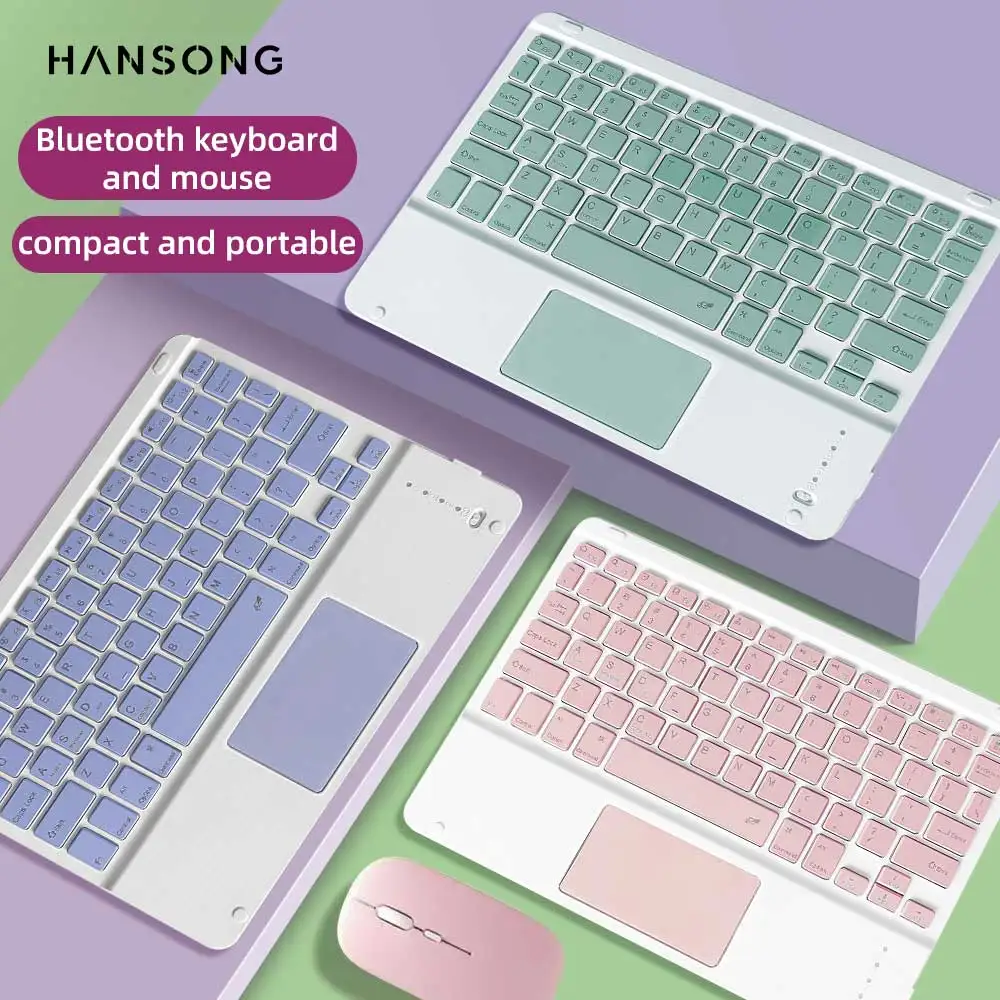 10 inch Bluetooth Keyboard Touchpad Wireless Keyboard For iPad Samsung Xiaomi Huawei Lenovo Bluetooth Keyboard and Mouse