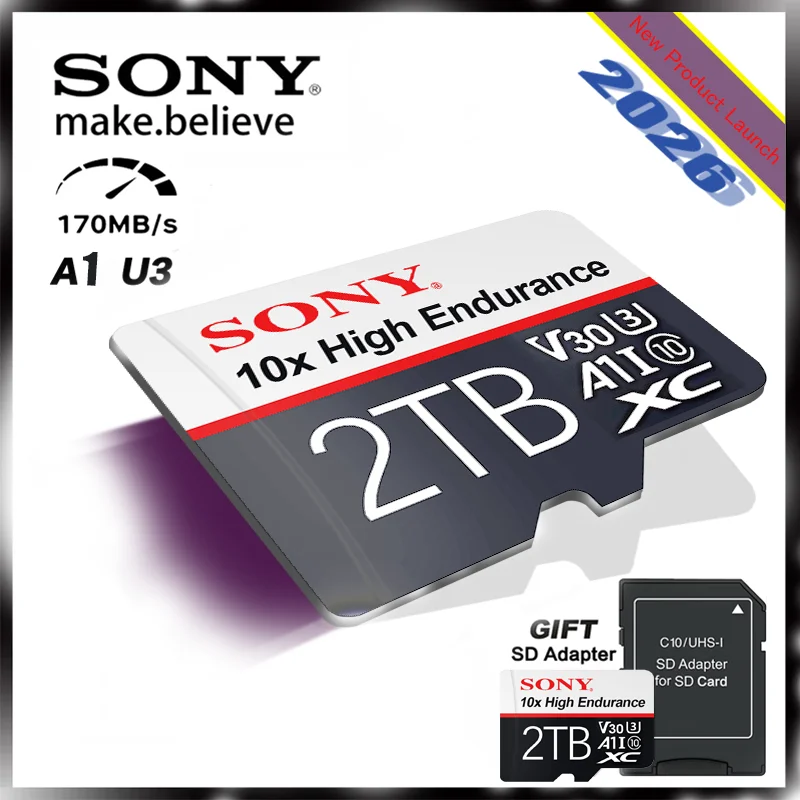 SONY-Extreme PRO Memory Card, UHS-I, 256GB, 512GB, 64GB, TF Card, 70 MB/s, Class10, U3, V30, A2, 256GB