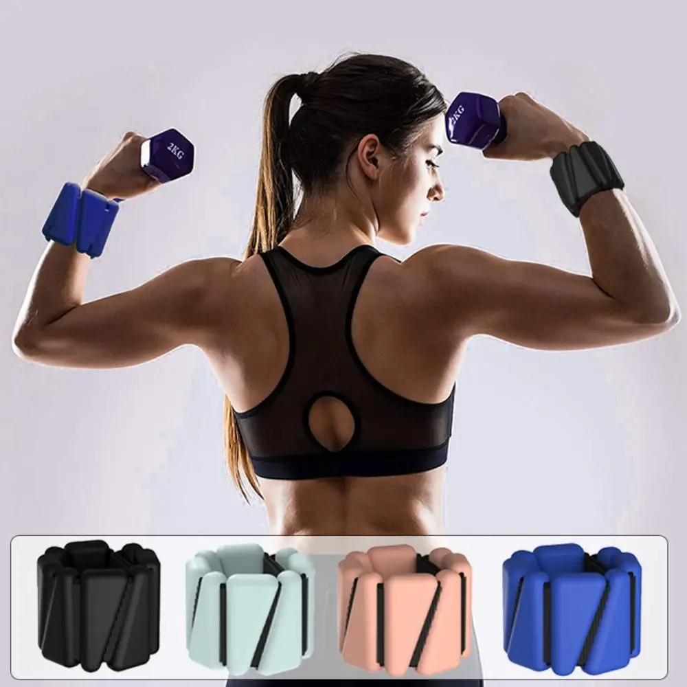 Adjustable Wrist Weight Bracelet Sweat-proof Yoga Weighted Wrist Strap 1/2LB Universal Weight-bearing Fitness Equipment