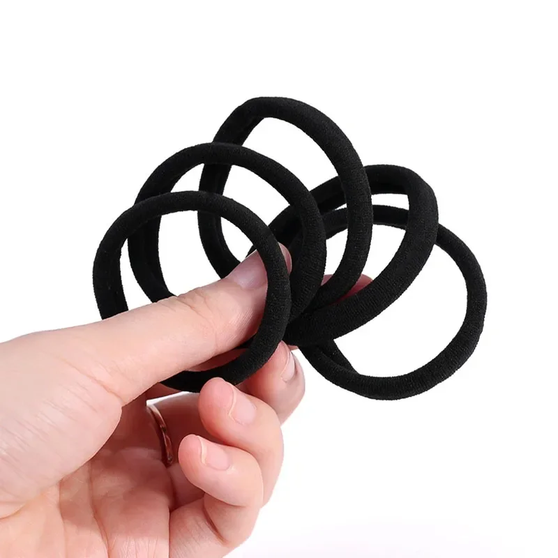 50/100pcs Black Hair Bands for Women Girls Hairband High Elastic Rubber Band Hair Ties Ponytail Holder Scrunchies Accessorie