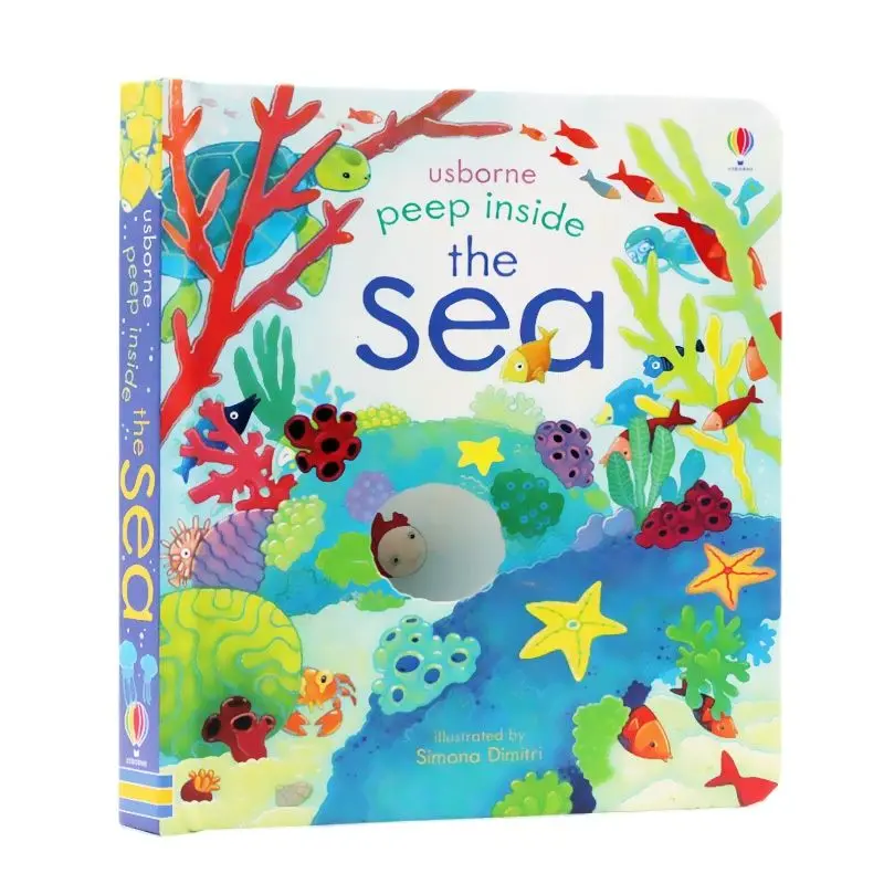 Peep Inside The Sea English Educational 3D Flap Picture Books Baby Children Reading Story Book