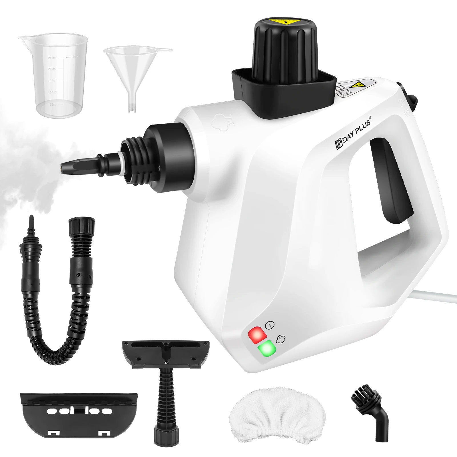 1000W High Pressure Steam Cleaner Cleaning Car Machine IPX4 Steamer with 2.5m Power Cord Steam Gun with 9 Accessory Kit