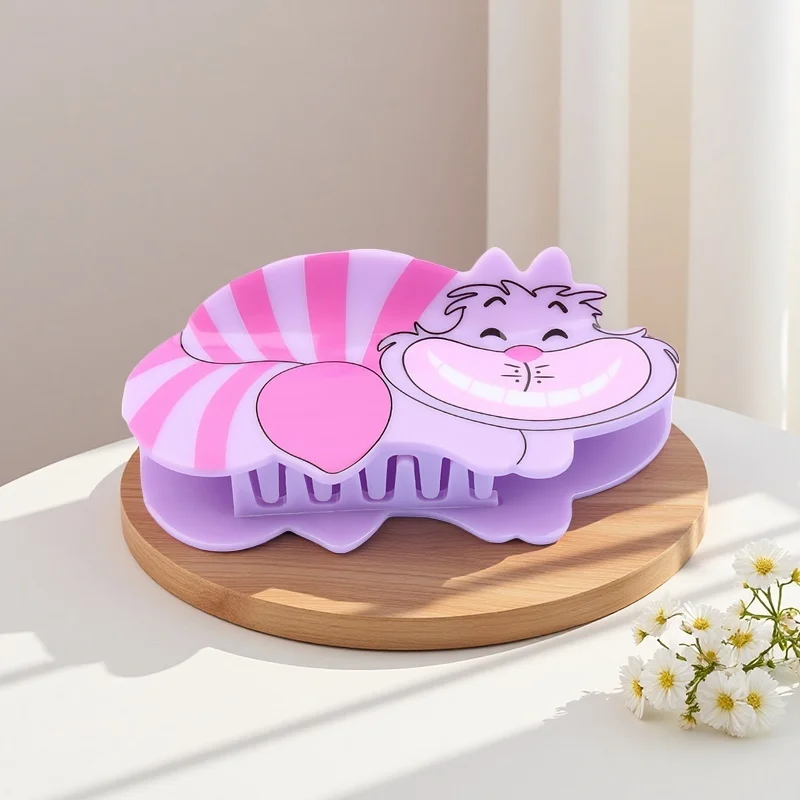 1PC/6PCS Disney's "Alice in Wonderland" cute cartoon Cheshire Cat hair claws, multi-functional hair accessories