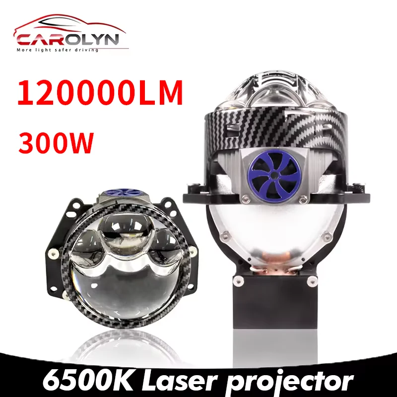 Carolyn new three laser H4 LED projector lens high and low beam LED projection headlights H7 9005 9006 car headlights