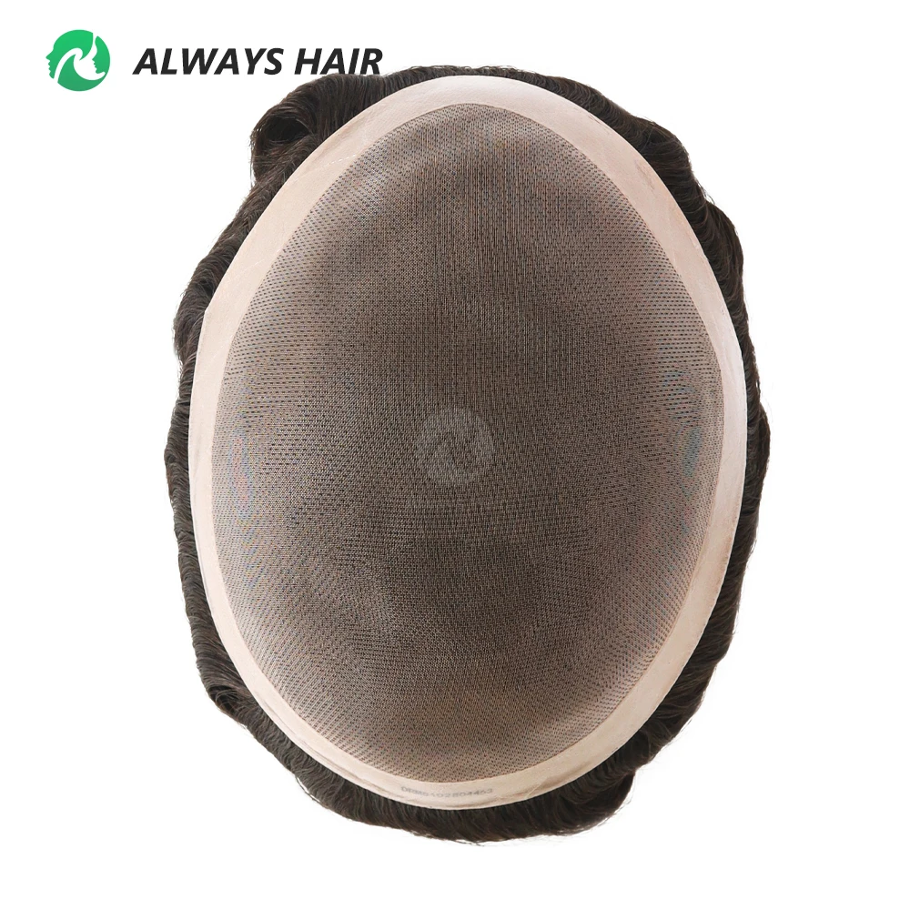 Dura Mono C- Toupee for Men Fine Mono Men Toupee Indian Human Hair Men's Capillary Prothesis Men's Wig